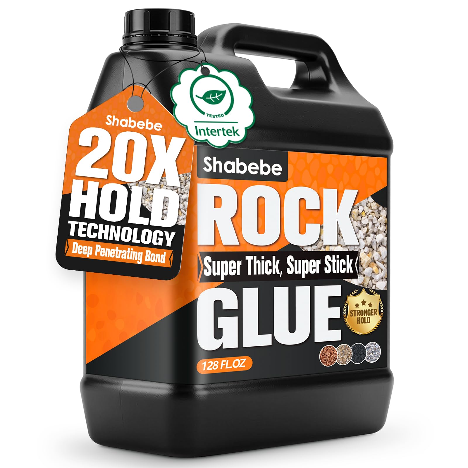 Shabebe Rock Glue for Landscaping 1 Gallon, Ultra-Stick Mulch Bond Gravel Binder...