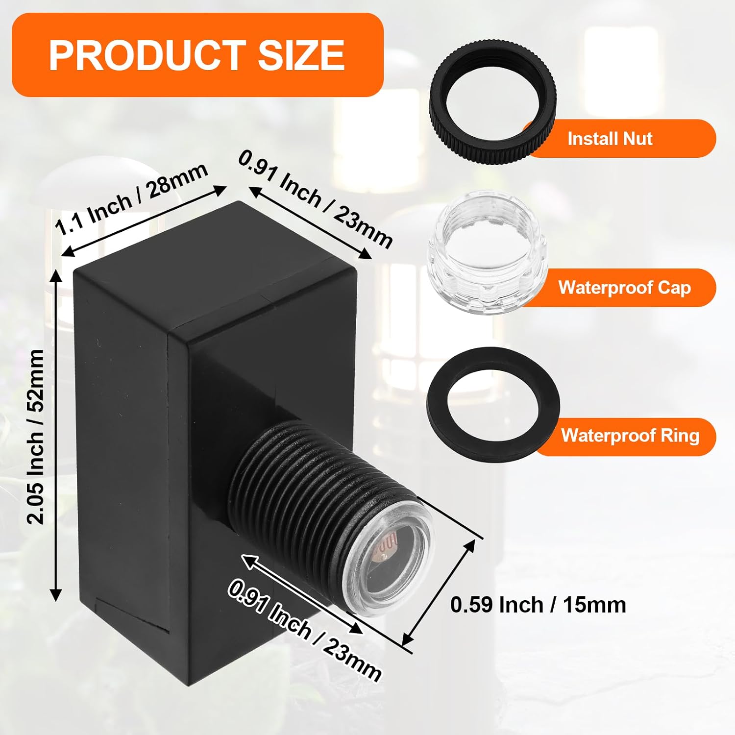Dawn Dusk Sensor for Outdoor Lighting, 120-277V Light Control image 2