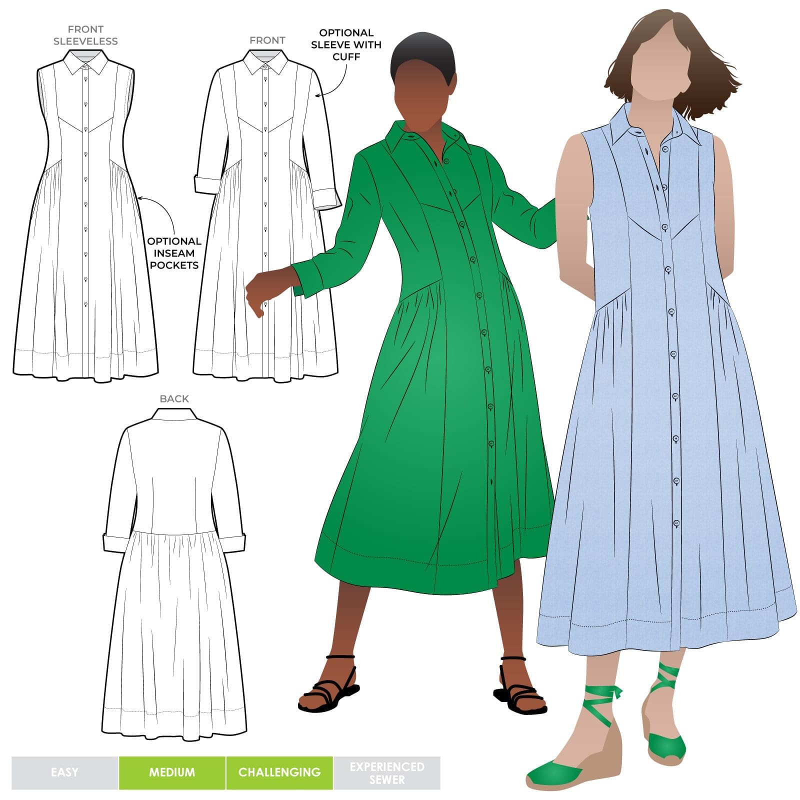Robe tissée patron Hampton Style Arc pour vos créations estivales 04-16