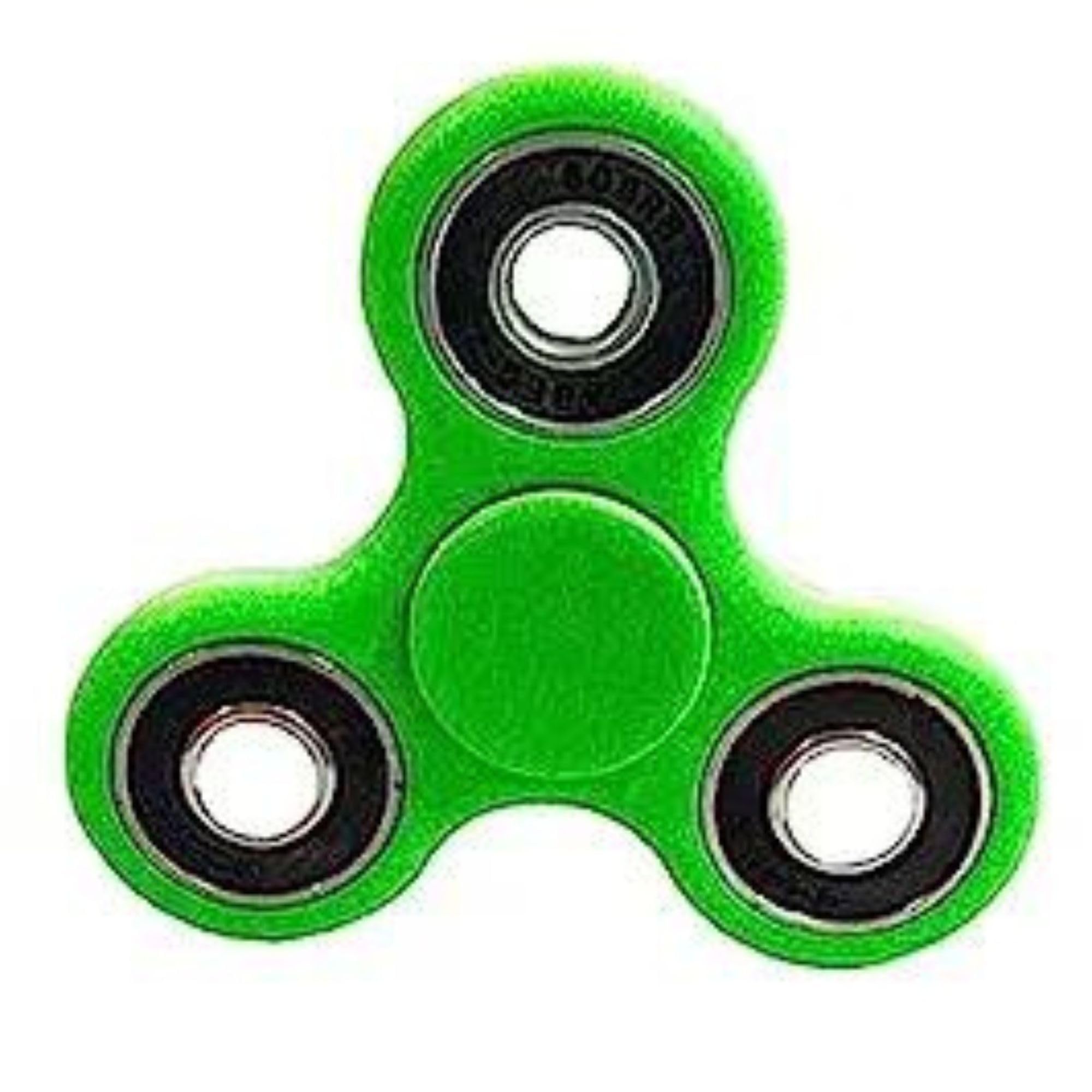 Premsons® Spinner Double Side Coloured Hand Toy for Kids & Adults - Green & White