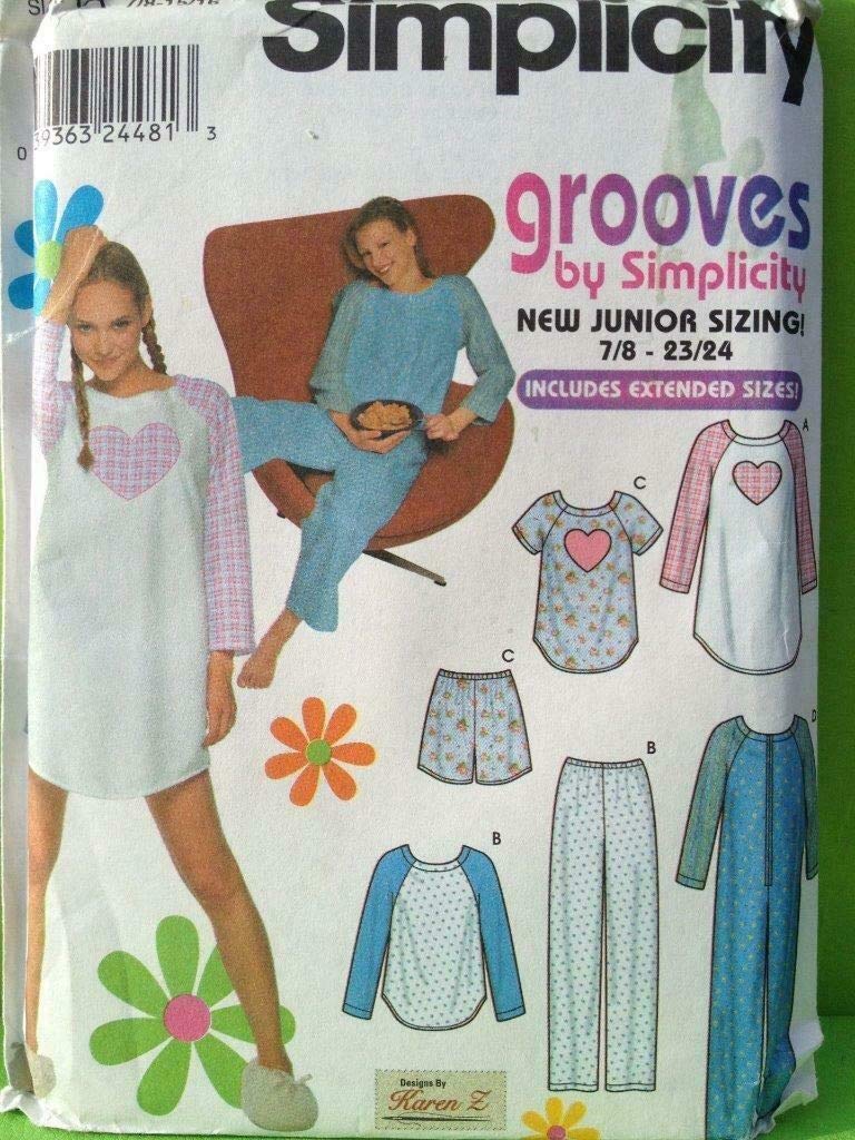 Patron de nuit Simplicity 9475 pyjama confortable pour soirées cocooning ado