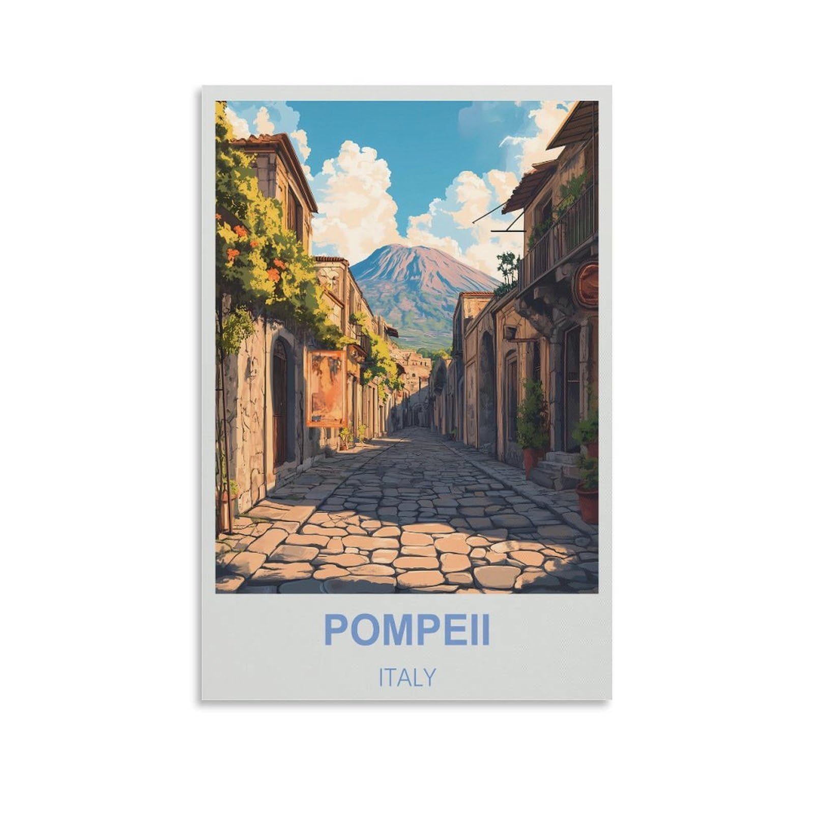 EZMLFA 5D Diamond Art Kits for Beginner,Pompeii Italy Kits for Adults and Kids, Full Drill Round Rhinestone Paint with Diamonds,DIY 5D Diamond Art 40x50cm