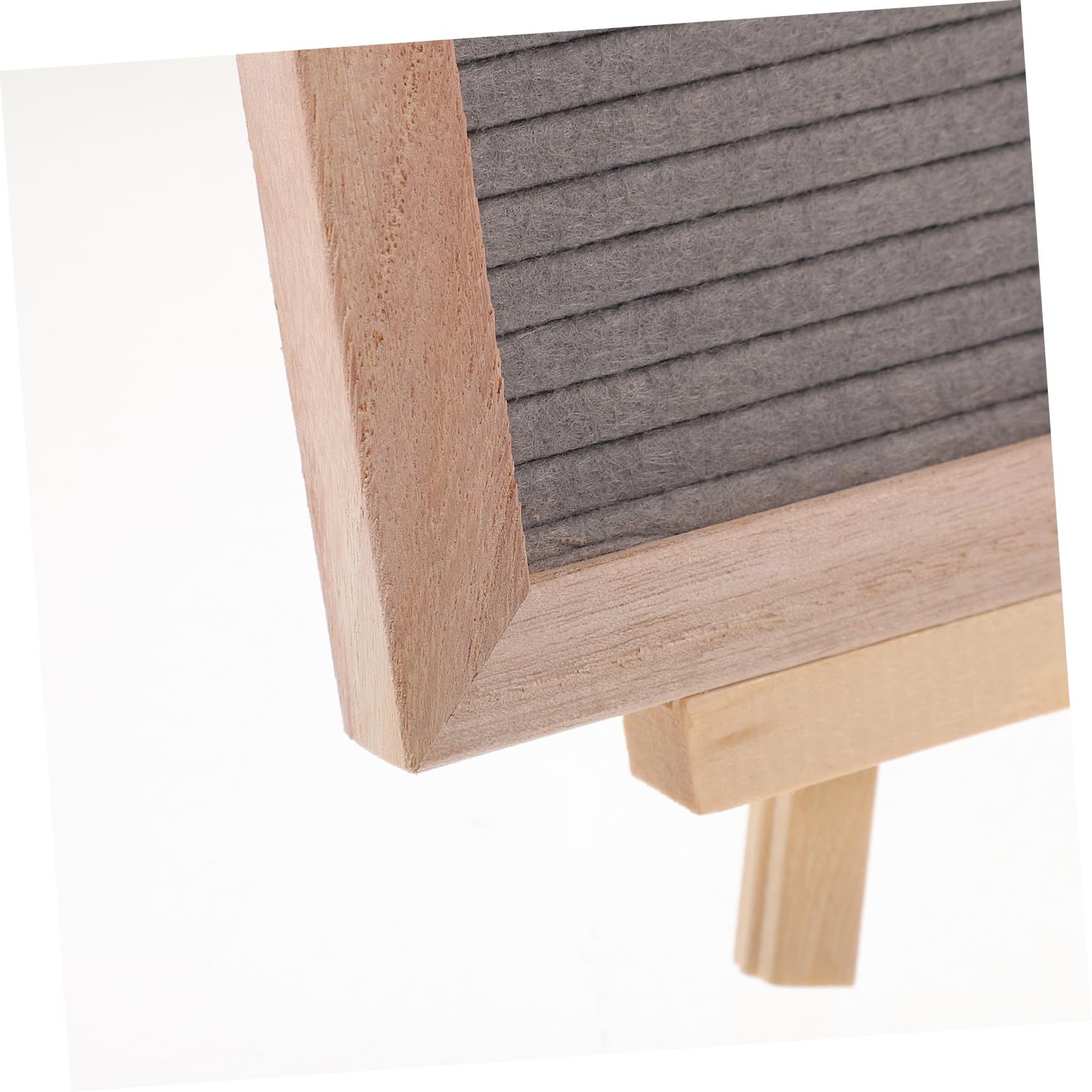 Tableau à Lettres en Feutre avec Support Bois, Stable pour Enseignes
