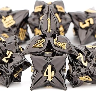 Sponsored Ad - KERWELLSI DND Dice Set Dungeons and Dragons, Leaf Design D&D Dice Set Roll D20 D12 D10 D8 D6 D4 with Gift B...