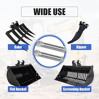 6 Small Excavator pins 0.98 / 25mm Replaceable Small Excavator Accessory Connecting pins for Backhoe Parts
