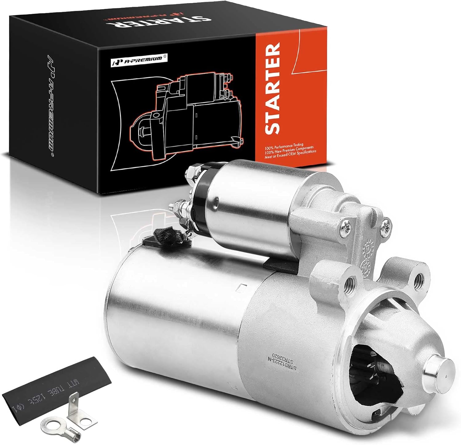 A-Premium Starter Motor Compatible with Ford Escape 2001-2004, Escort 1998-2003, Contour & Mazda Tribute 2001-2004 & Mercury Cougar 1999-2002, Mystique, L4 2.0L, 12V 1.5KW 10 Teeth Clockwise