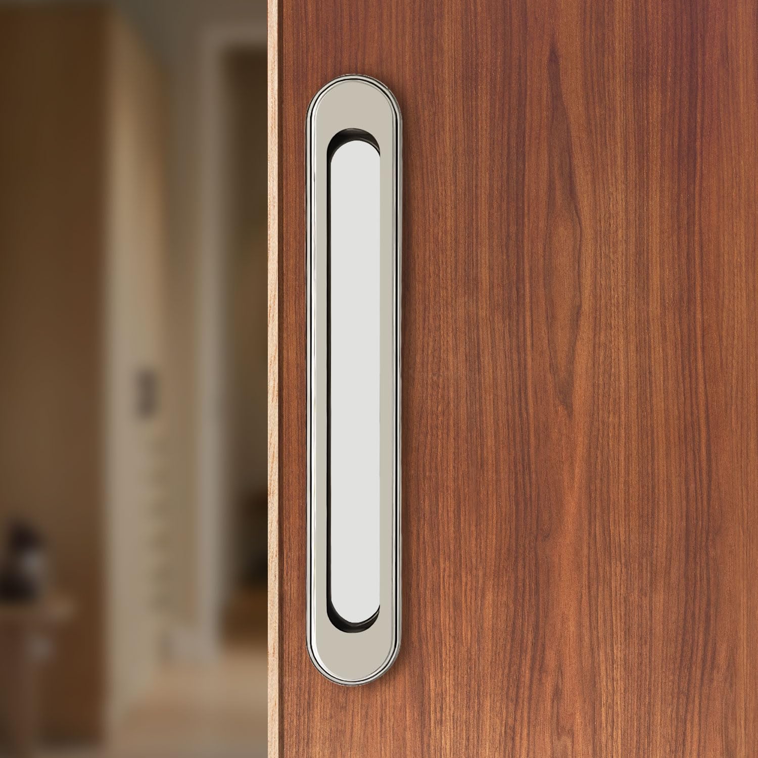 VOLO Satin Finish Conceal Handle - Durable Sliding Door Handle for Cabinets, Wardrobes, and Room Doors for Home, Office, and Hospital Settings (Model: Conceal 25) - Pack of 2 Pieces-image-7