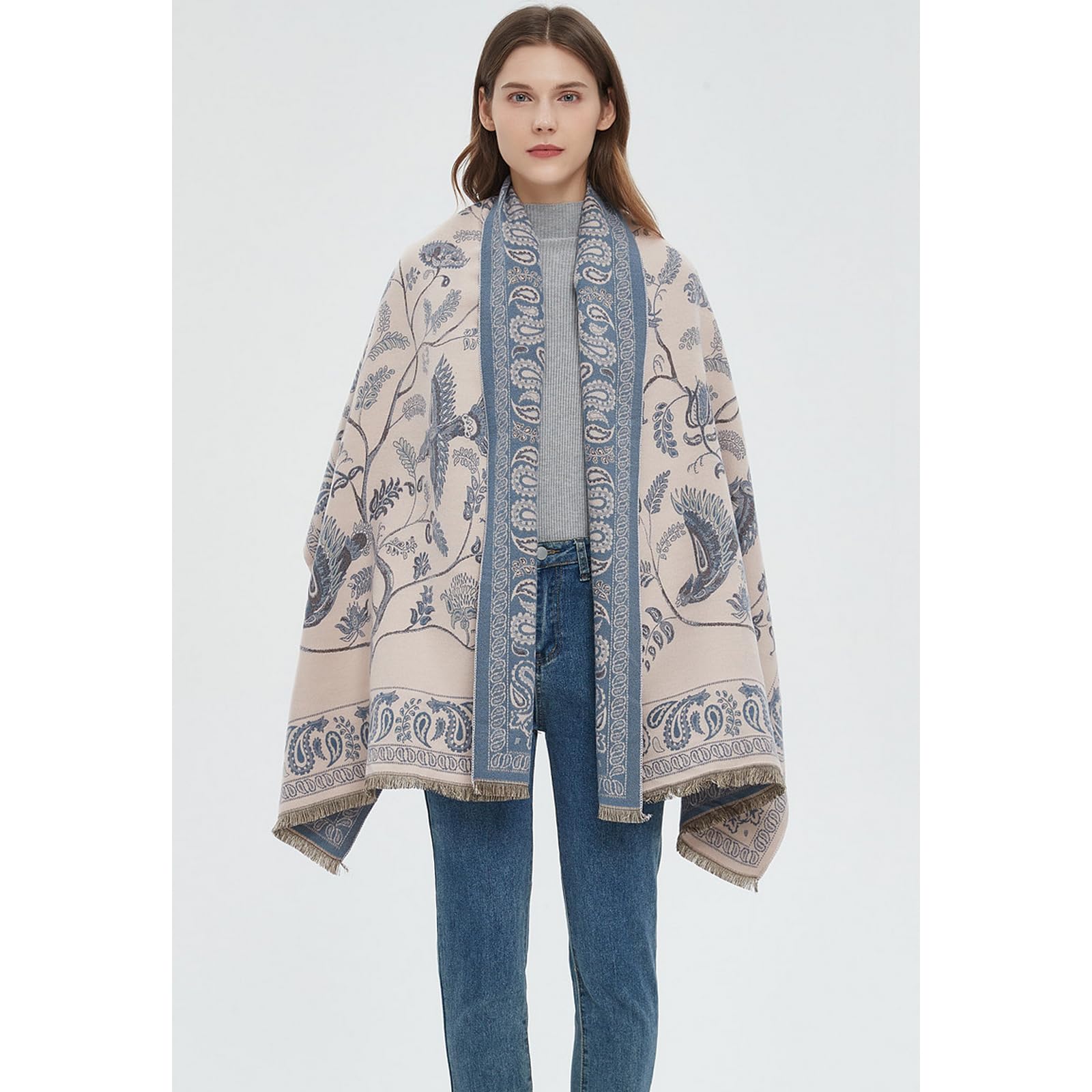 Foulard Donna Scialle Morbido Scaldacollo Caldo Alla Moda Autunno E Inverno Due In Uno