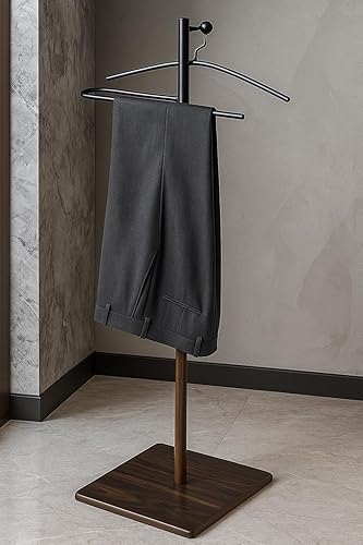 Miniatura 7 de Proman Products VL17240 Kumo - Organizador de valet de metal independiente con colgador extraíble, barra para pantalones, 2 tonos (negronogal), 11.5