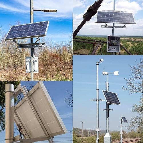 Miniatura 7 de Soporte de montaje en panel solar Kit de soportes de poste de hasta 30 W (poste no incluido)