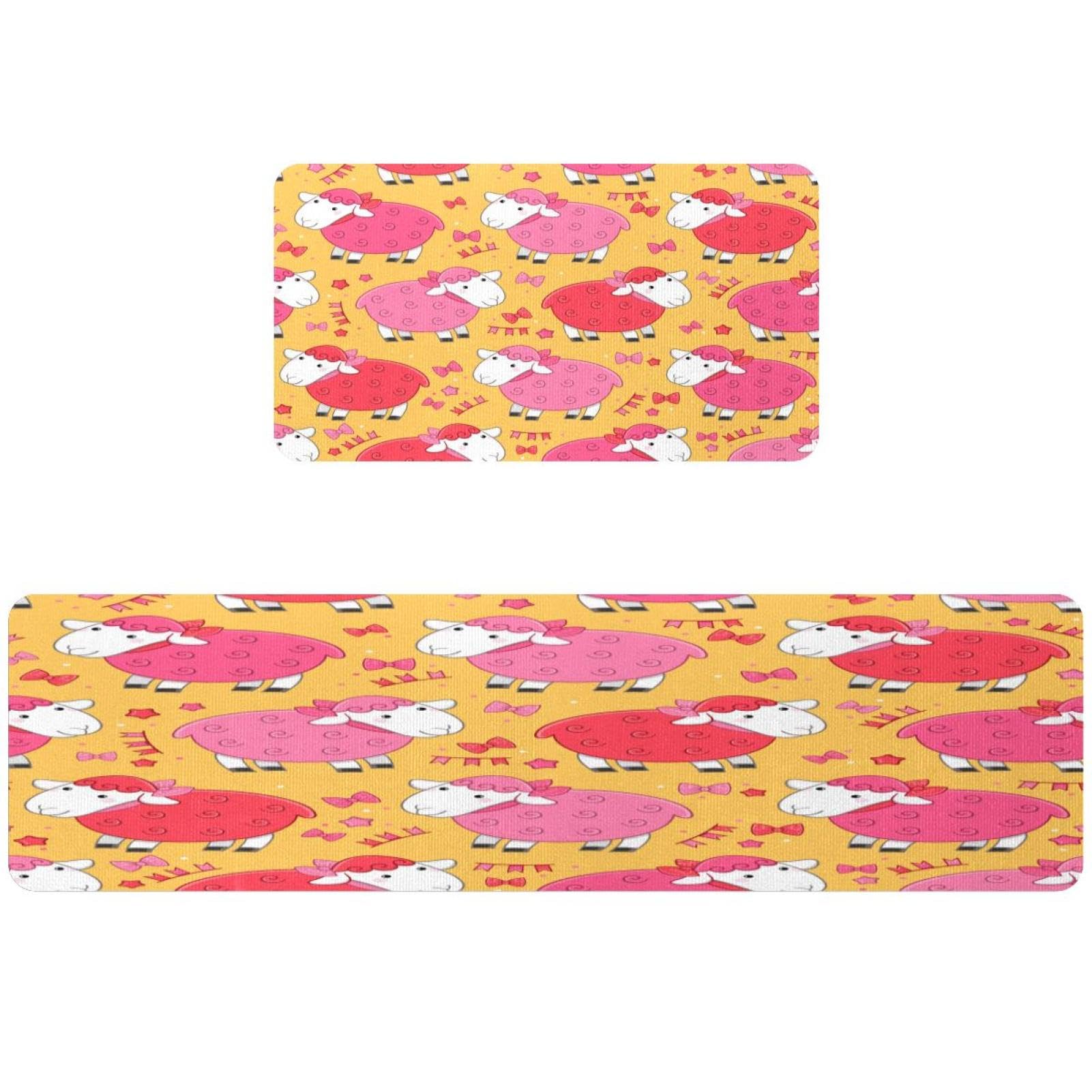 Alfombra de cocina absorbente y antideslizante con diseño de alpaca