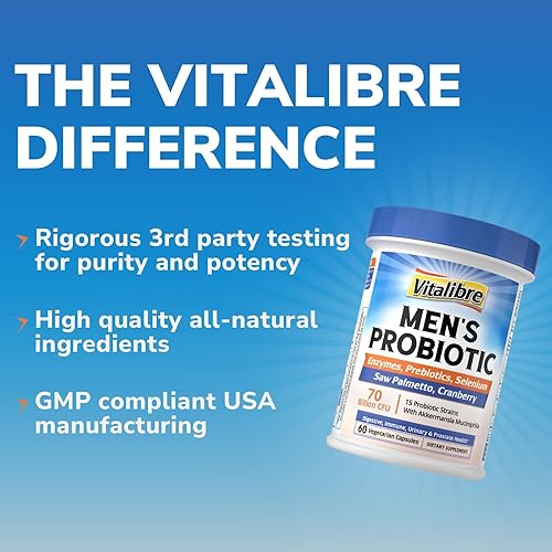 Miniatura 7 de Probióticos para hombres, 70 mil millones de UFC, 15 cepas, selenio, enzimas, palma enana americana, arándano para digestivo, intestino, inmune,