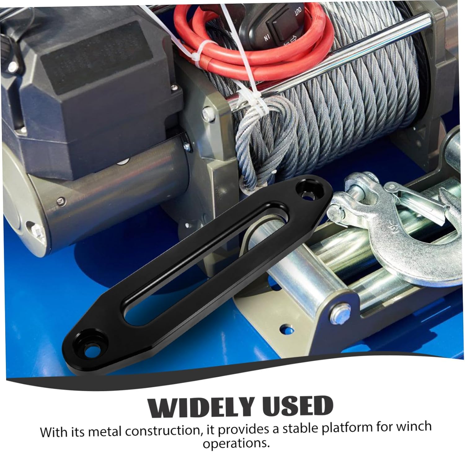 Mikinona Hawse Fairlead for Winch Durable Vehicle Towing Accessory Enhanced Stability Reduces Friction Wear for Offroad Winching Operations