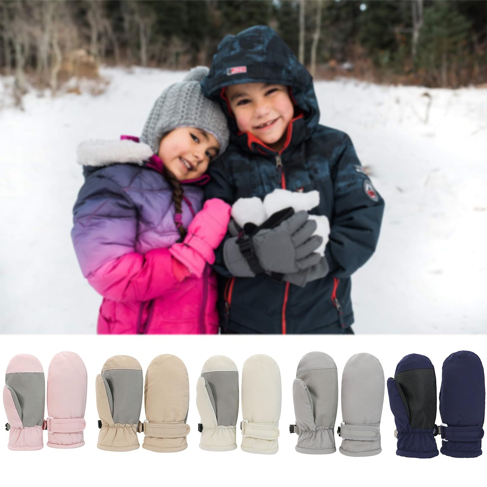 Mittens For Toddlers Rinsvye Toddler Mittens Water-Proof Winter
