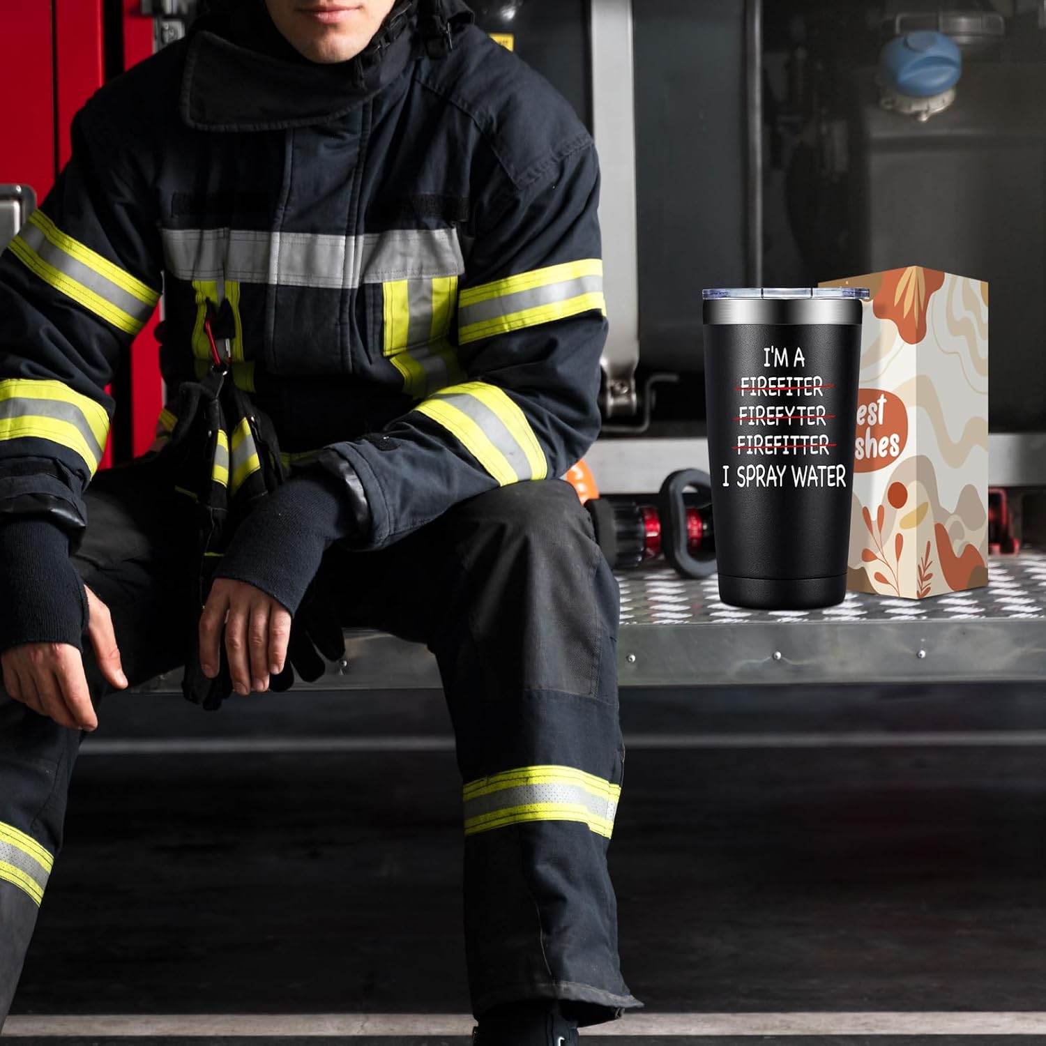 BIRGILT Firefighter Gifts for Men - Fireman Gift for Men, Women - Fire Fighter Gifts Men for Christmas, Birthday, Graduation - Best Gift for Firemen - 20oz Firefighter Tumbler - Image 7