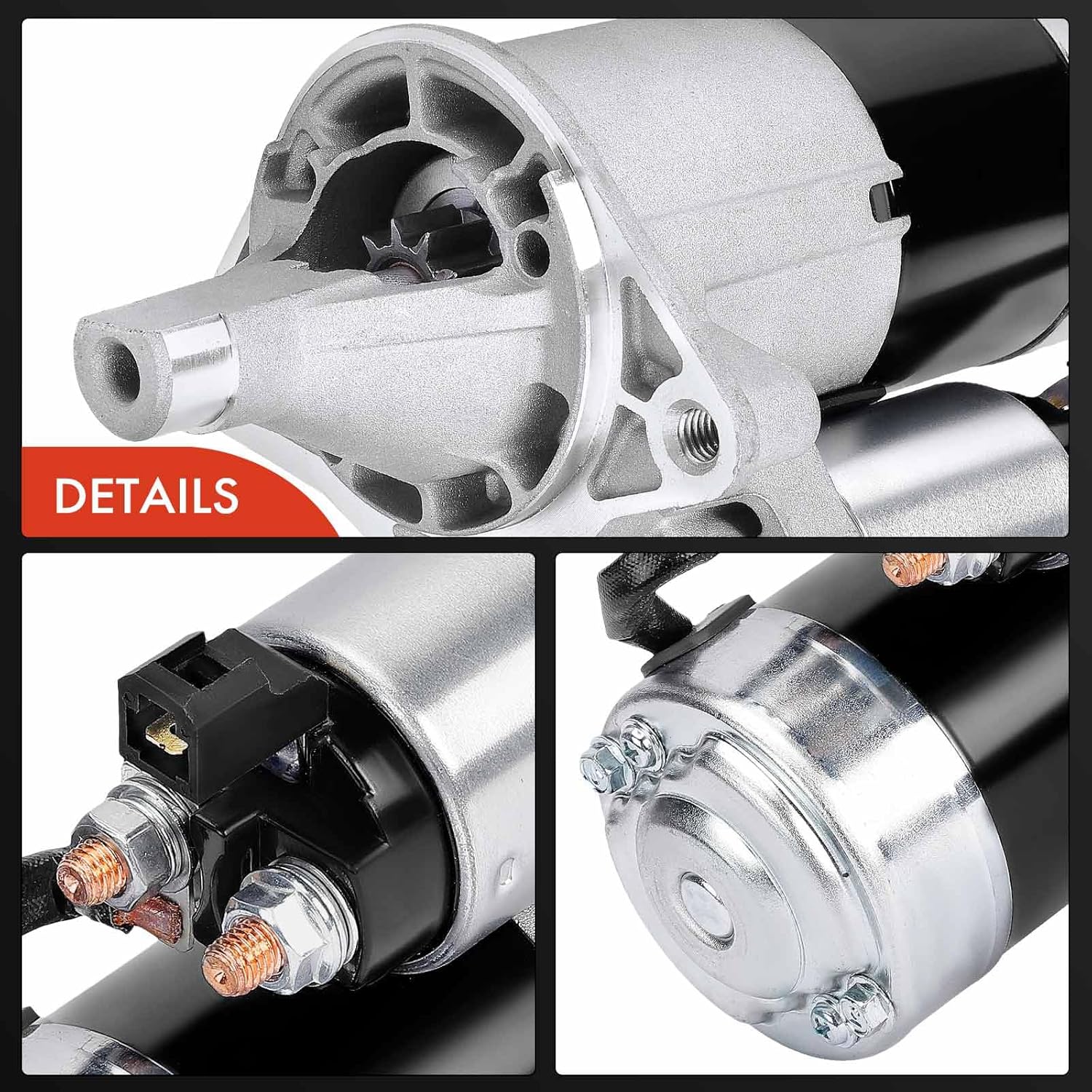 A-Premium Starter Motor Compatible with Dodge Intrepid 1993-1997 & Chrysler Concorde Intrepid 1993-1997, LHS, New Yorker & Plymouth Prowler, 12V 1.4KW 10-Teeth Clockwise