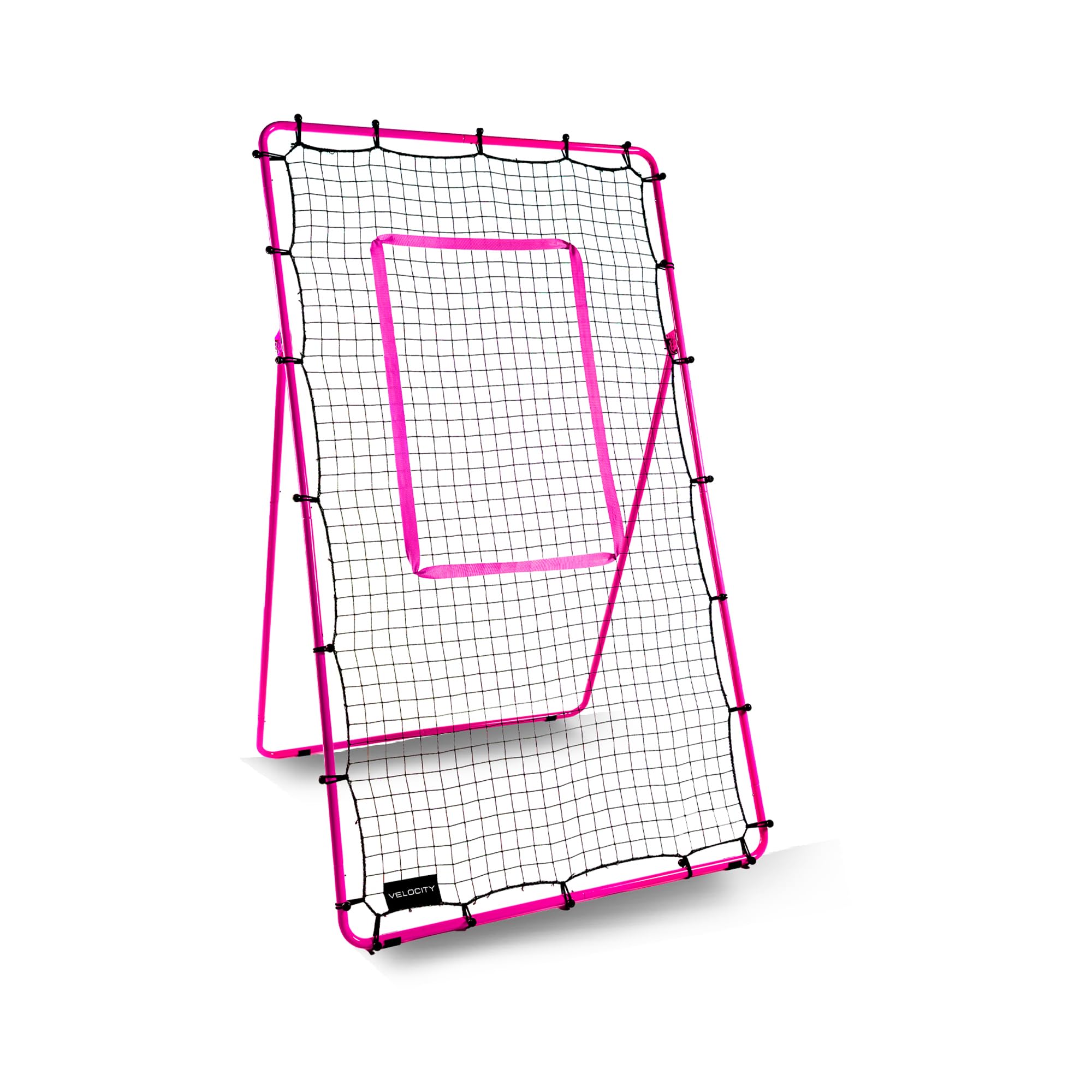 VELOCITY Adjustable Volleyball Rebounder Net, 7x4 ft, Training Equipment with Angle Customization, Durable & Portable with Travel Bag, Improve Volleying, Bumping, Spiking Skills