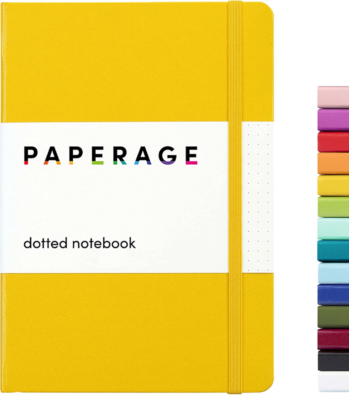 Paperage Dotted Journal Bullet Notebook, Hard Cover, Medium 5.7 x 8