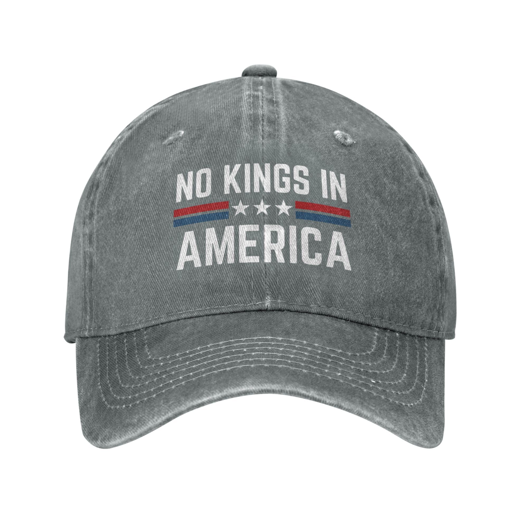 No King in America Hat Anti-47 Vintage Cotton Washed Baseball Caps