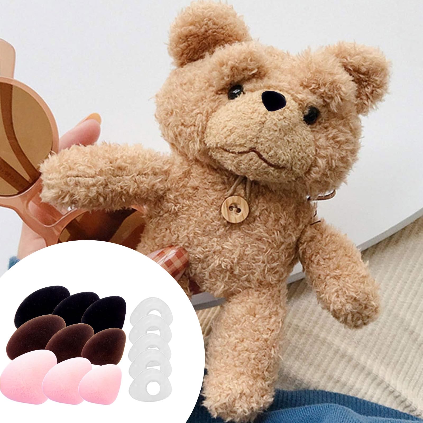 18 Nez De Sécurité En Plastique Pour Poupées Et Animaux En Peluche - Multi Tailles