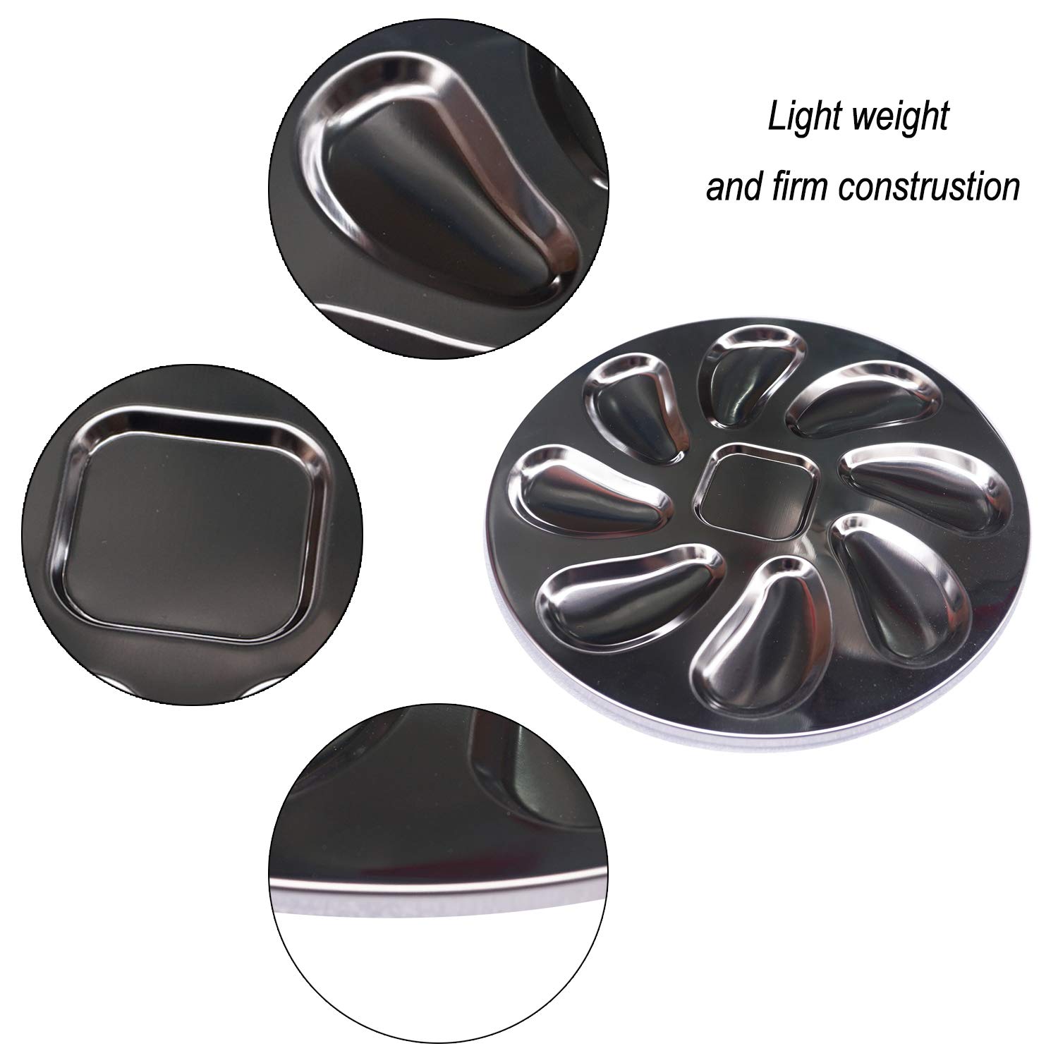 Swissmar Shucker Paddy Oyster - Juego De Bandejas De Acero Inoxidable