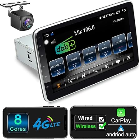 1 din carplay radio