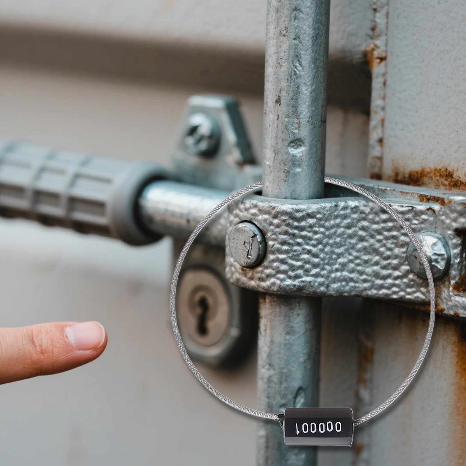 Sigilli di Sicurezza 100 Pezzi Alta Sicurezza Numerati in Filo di Acciaio Galvanizzato Nero e Identificazione Migliorata per Camion e Rimorchi per Trasporto Terrestre