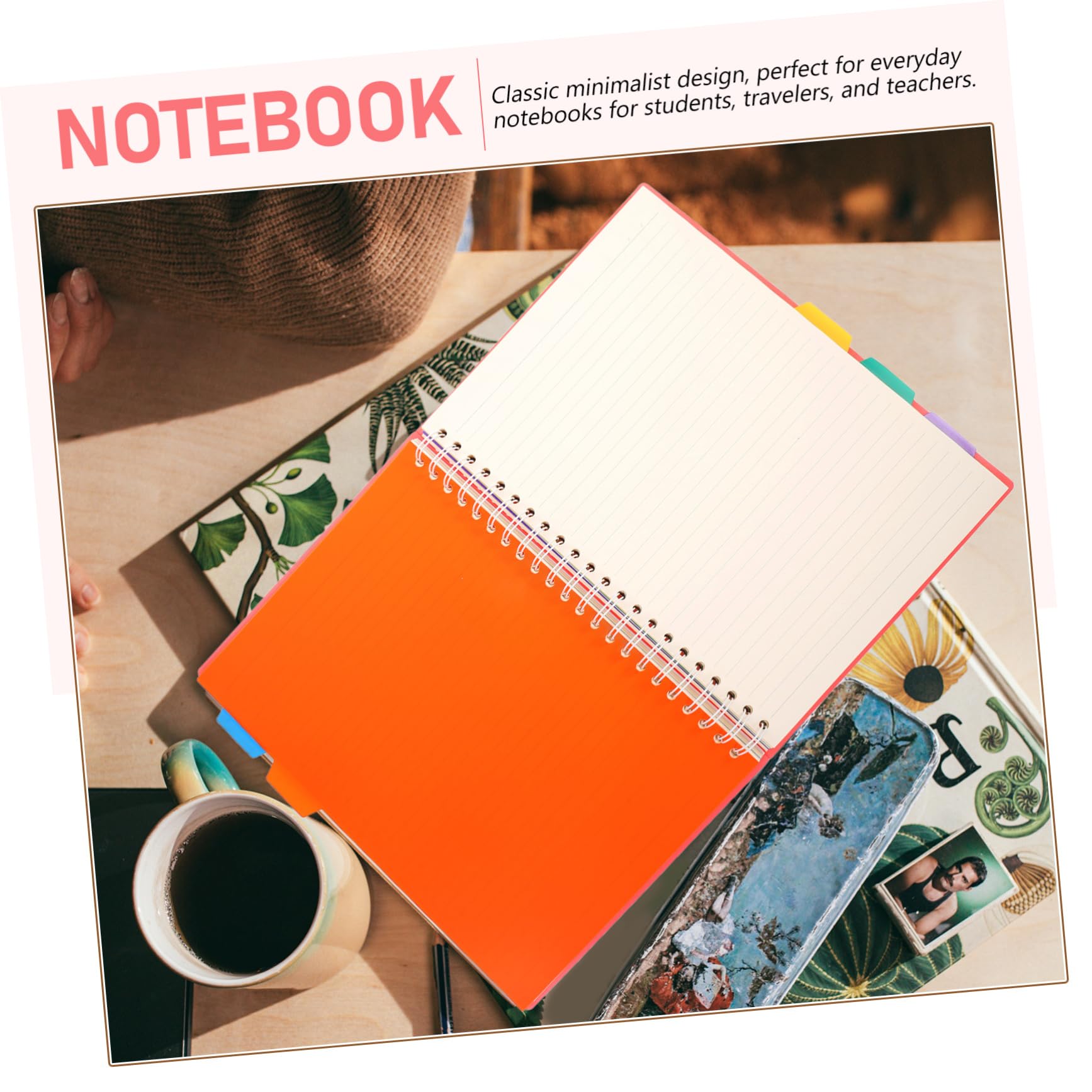 DOITOOL Carnet de Notes à Spirale Pratique Bloc-notes Ligné Multi-usages Journal Épais pour Travail