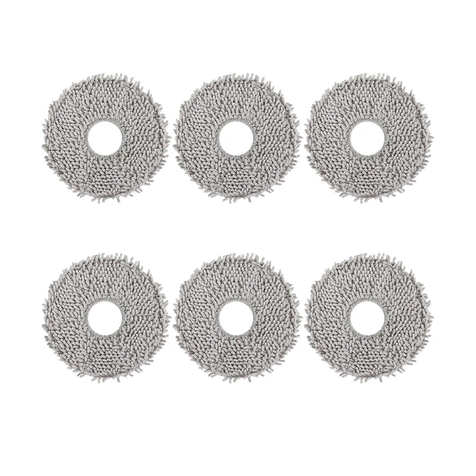 NUCBCULWP Mop Cloth Pad,Compatible For ECOVACS X1,Compatible For Omni, X2 T30 Pro T5 T50 T10 T20 T30s Combo Robot Vacuum Cleaner Part(6PCS)