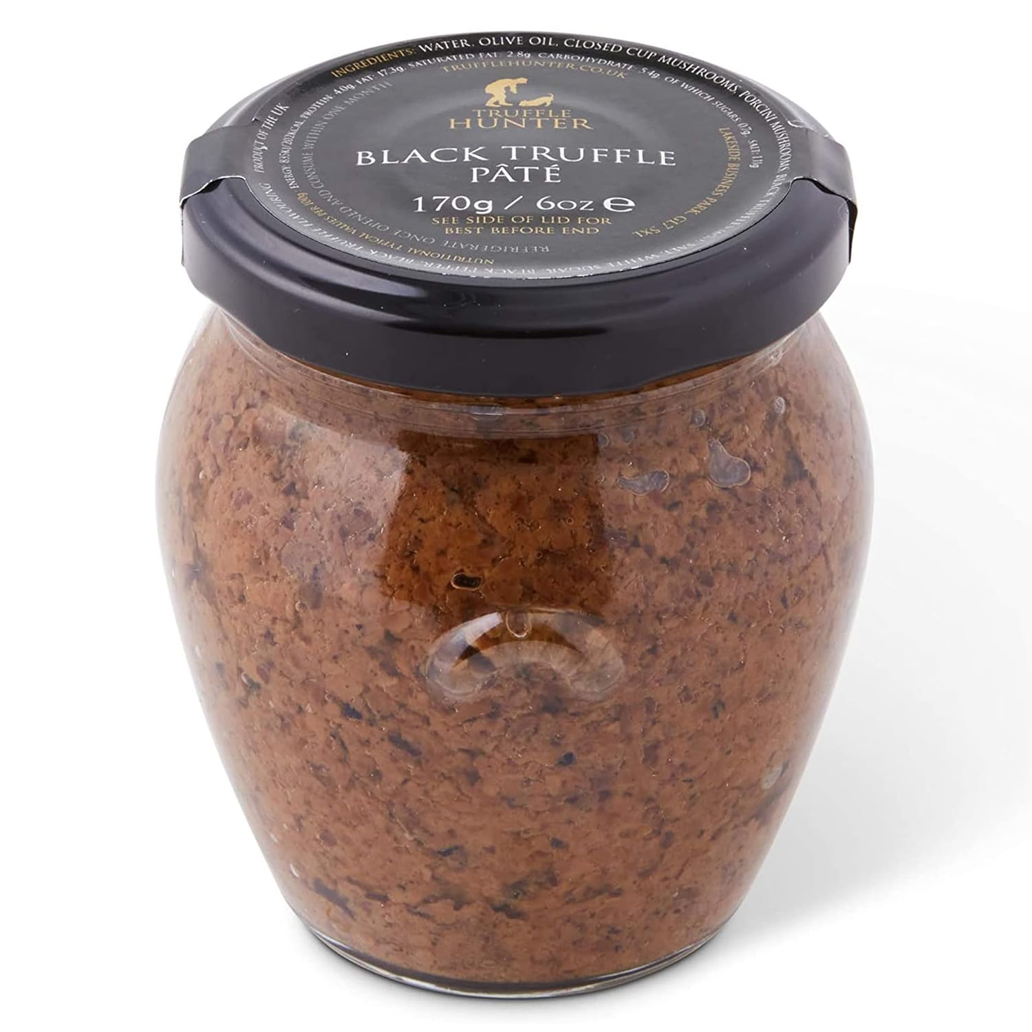 TruffleHunter - Black Truffle Pate - Preserved Truffles with Porcini Mushrooms - Bread Spread 6 Oz