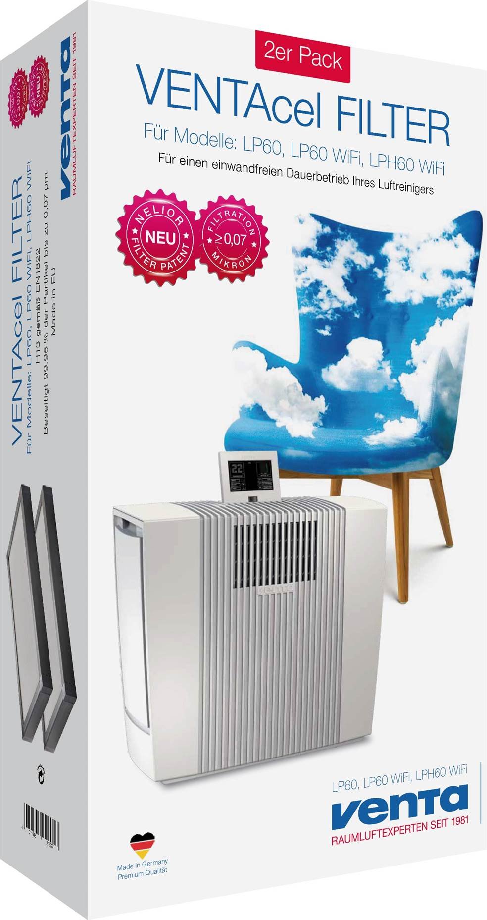 Venta Ventacel 7704-11-27 00:00:00 Filtr, 2 szt.