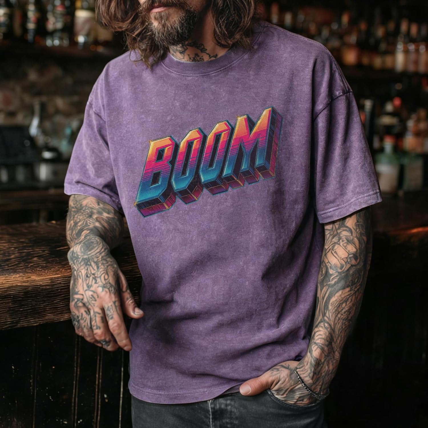 Summer Graphic Cotton T-Shirts for Men Casual Tees Washed Streetwear Crewneck Short Sleeve Tops - Image 2