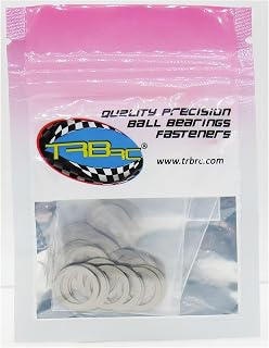 TRB RC M10x14mm Dia. Steel Shim Pack 10ea 0.1, 0.2, 0.3, 0.5mm Width