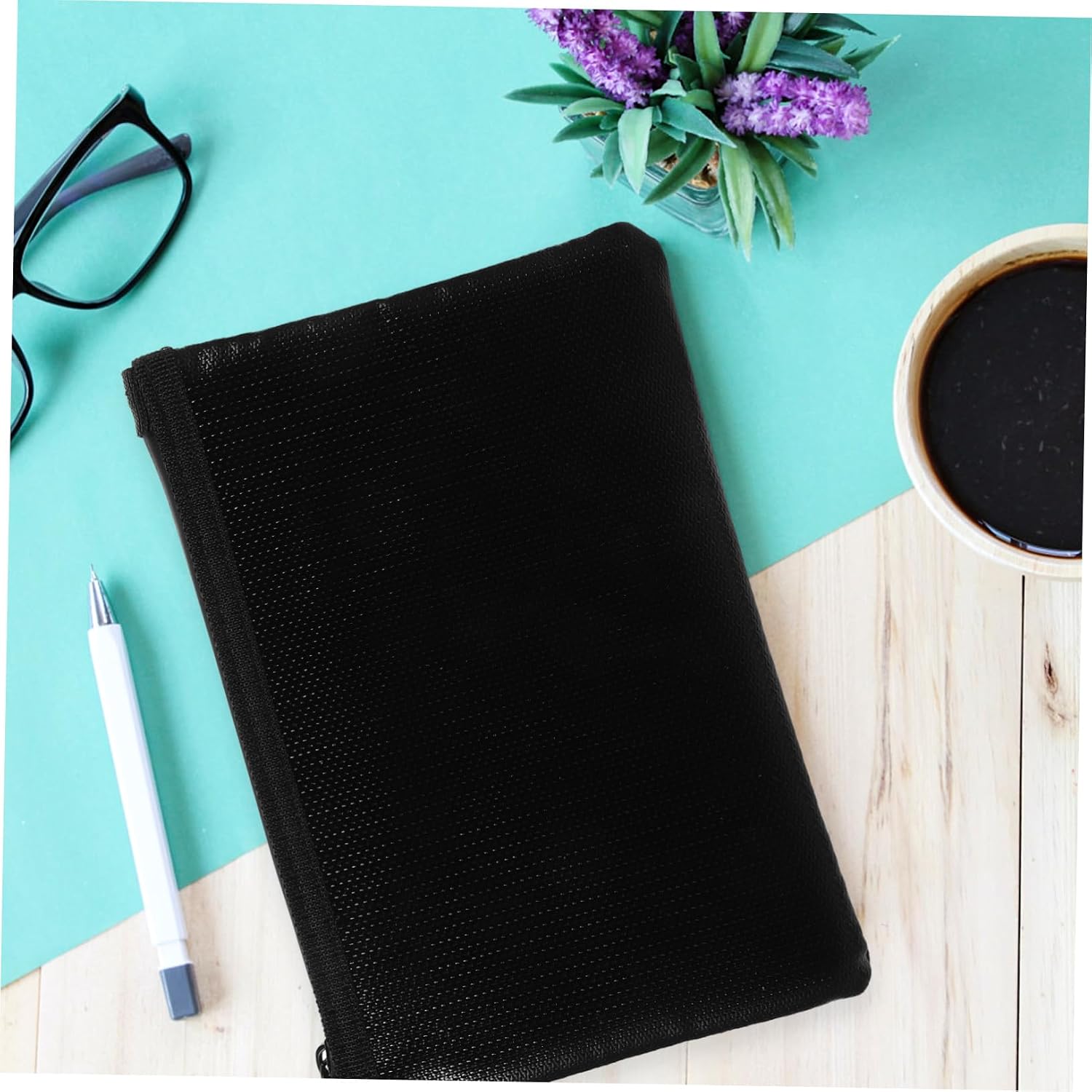 Fireproof Document Bag Safe Fireproof File Organizer Zipper Pouch for Documents Receipts Magazines