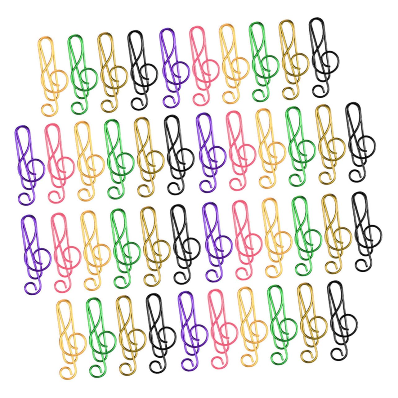 HOMSFOU 4 Set Fermagli Per Carta Musicali Colorati Metallo Per Ufficio E Scuola Clip Creative Per Documenti E Decorazioni 85 Pezzi*4