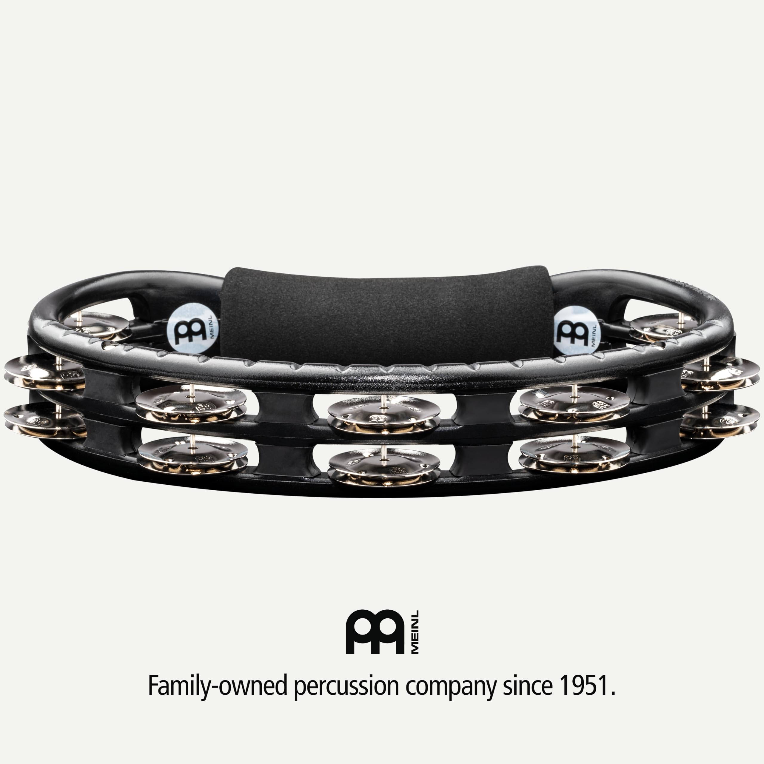 Meinl Hand Tambourine TMT1BK, Steel Jingles