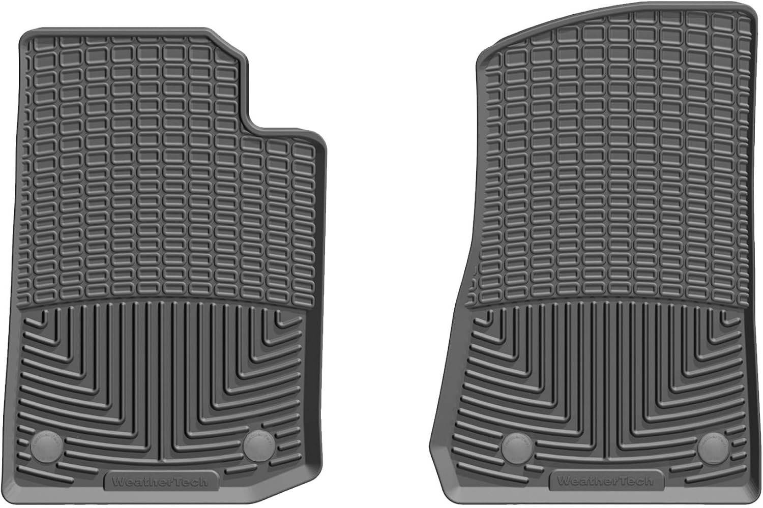 WeatherTech All-Weather Floor Mats for Jeep Wrangler 2-Door, Gladiator - 1st Row (W475), Black