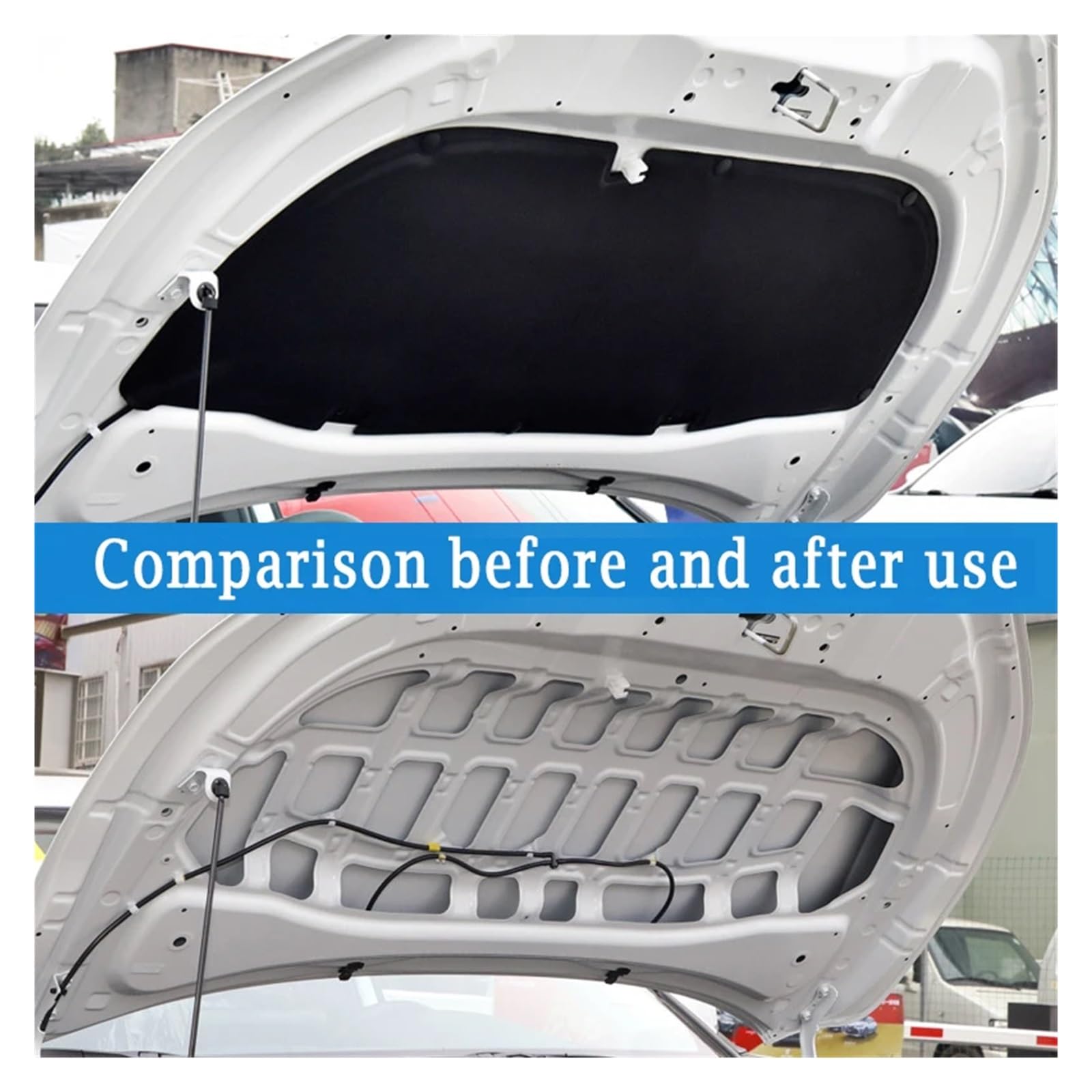 Le migliori offerte per Hood Sound Heat Cotton Pad sono compatibili con Toyota Corolla Cross 20-24 | Cotone isolante termico acustico compatibile per Toyota 20-24 Fodera in foglio di alluminio/materiale espanso(Foam)