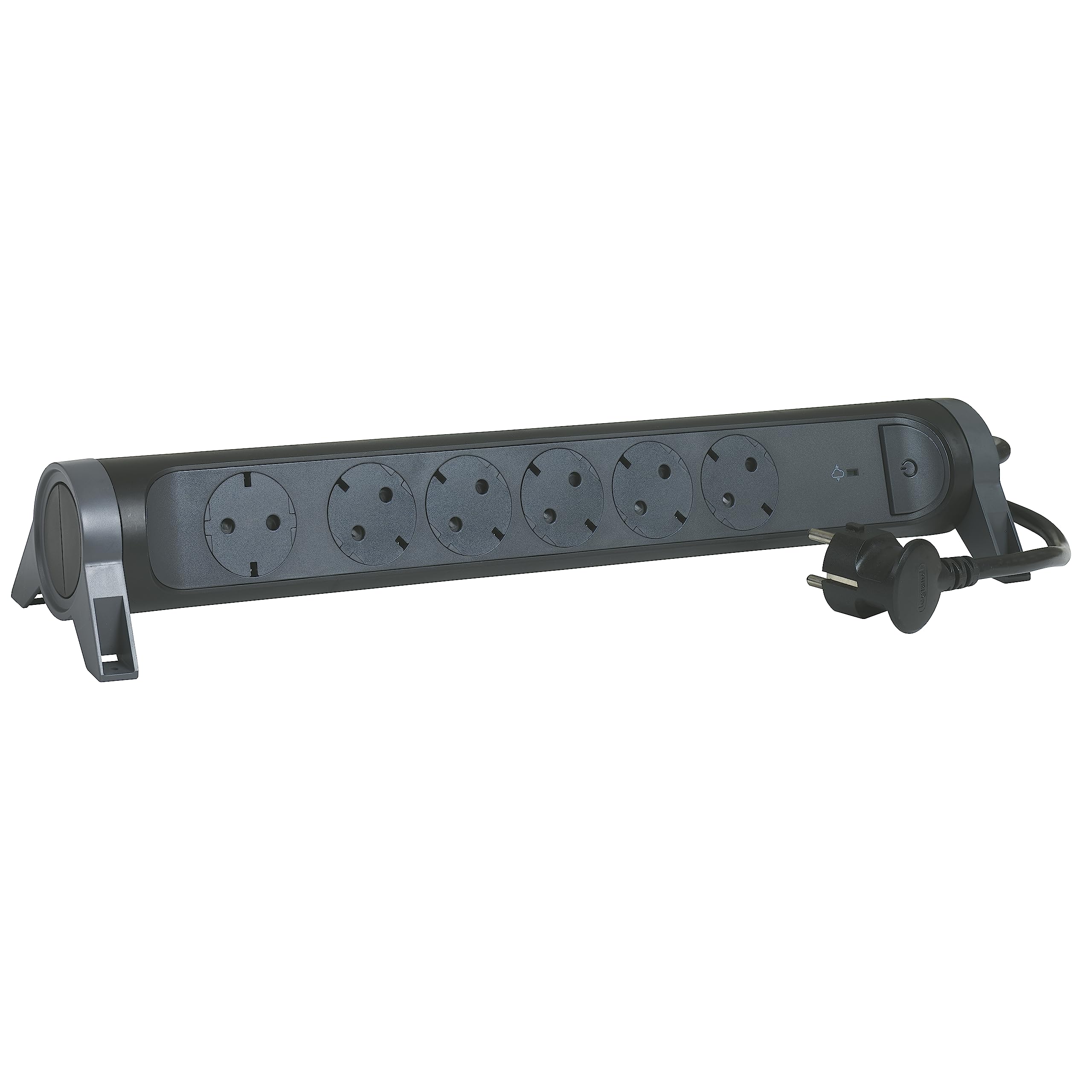 LEGRAND Regleta de enchufes con protección contra sobretensión, con Interruptor, Base múltiple con 6 Tomas de Corriente, Cable de 1,5 m, Color Blanco/Gris Oscuro 694509 — view 34