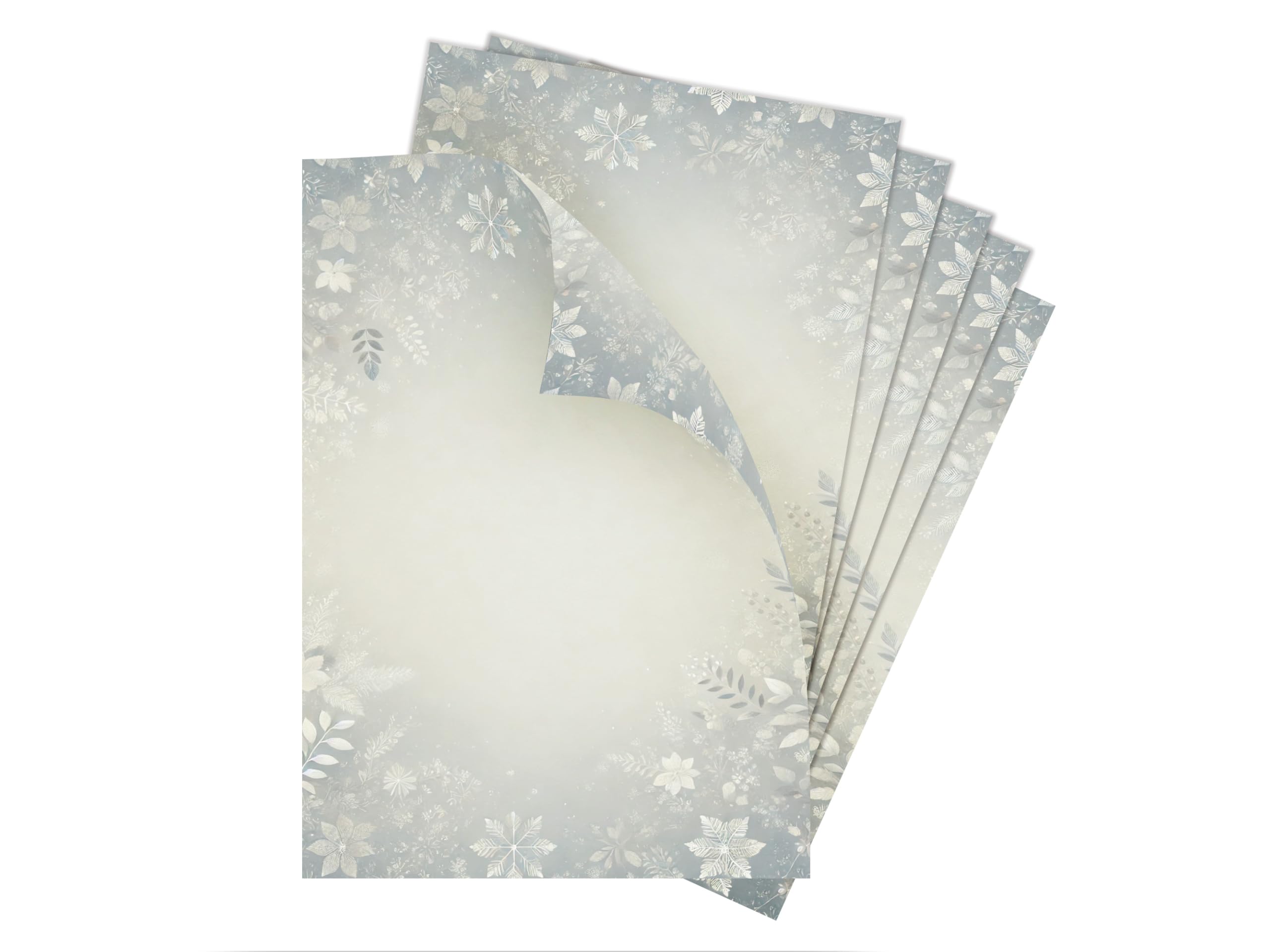 Briefpapier Weihnachten Weihnachtsbriefpapier mit Umschlag Umschlägen mit Fenster Weihnachtspapier A4 für Kunden (250 Blätter + 250 Umschläge)