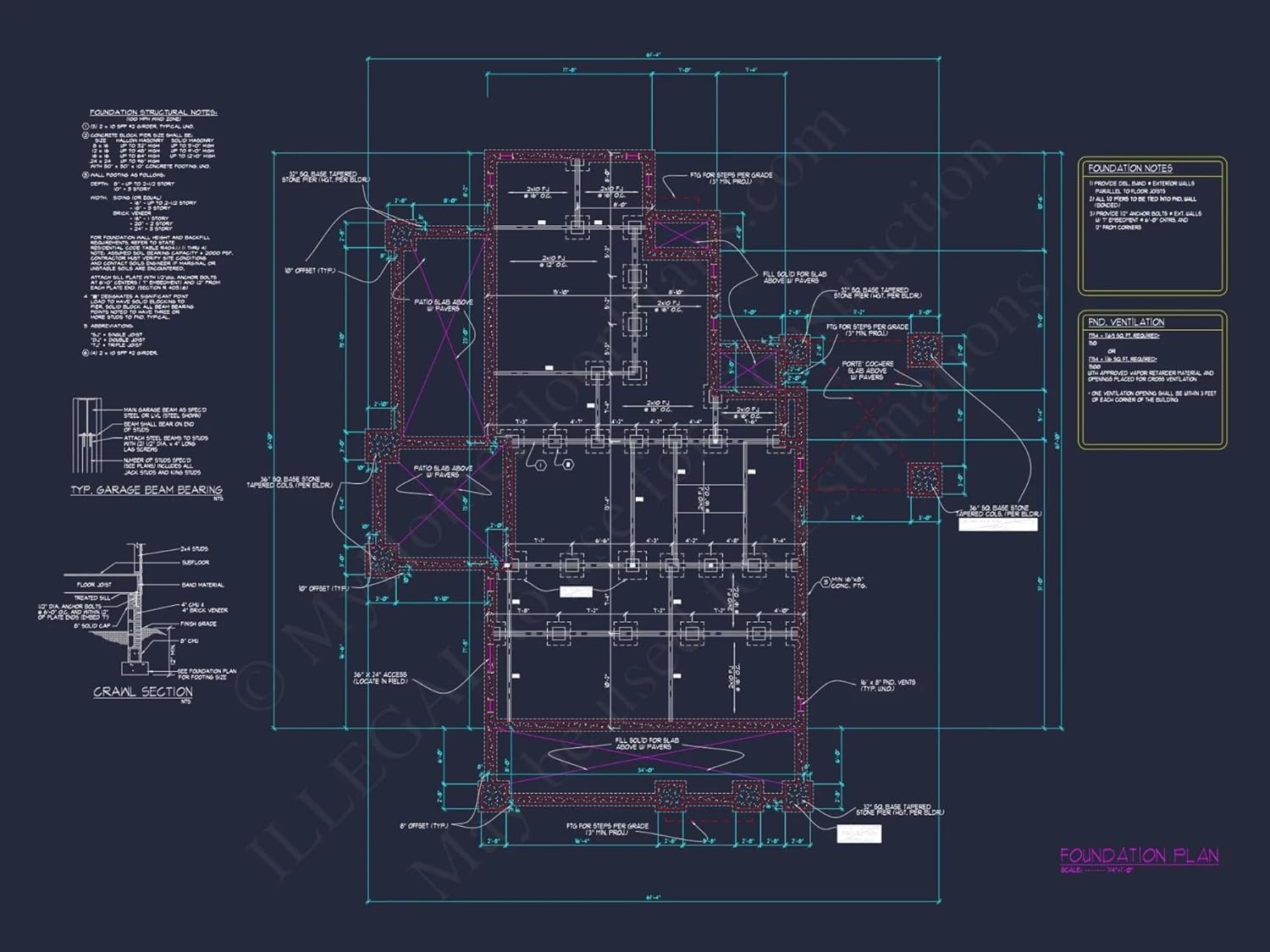 10-1923 House Plan -Craftsman Home Plan - 3-Bed, 2-Bath, 2,579 SF