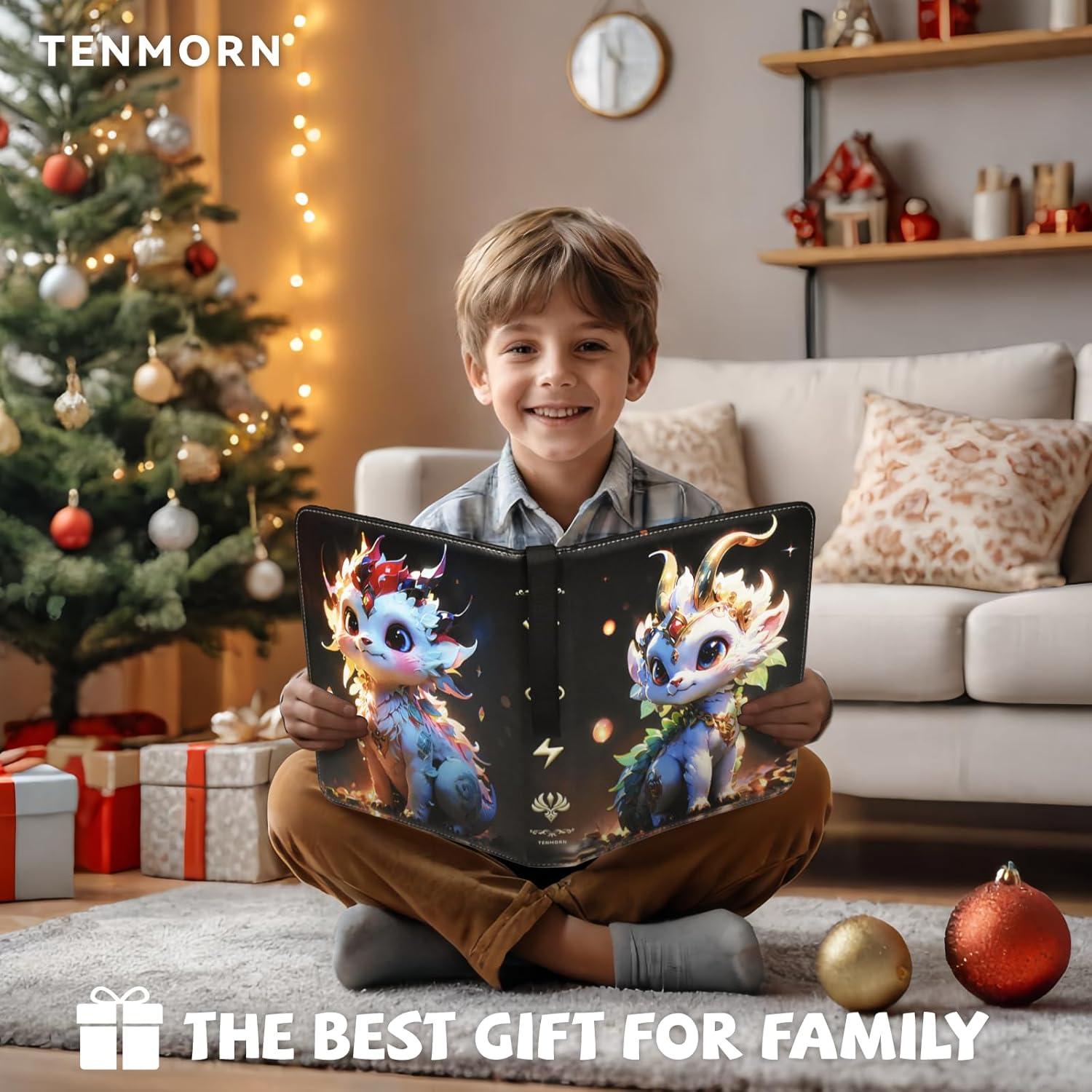 Card Binder for Pokemon Cards 9-pocket 900 Pockets Trading Card Holder Album Book Case for TCG Cards with 50 Removable Sleeves for Collectors Boys Girls Toys Gift(black)