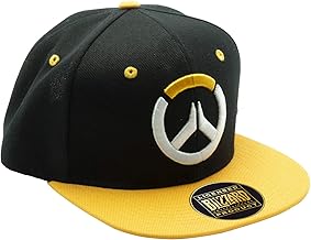 ABYSTYLE - Overwatch - Casquette Snapback - Noir et Jaune - Taille Unique