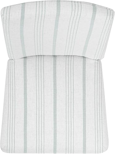 Miniatura 6 de HomePop Parsons - Sillas de comedor clásicas, paquete de 2, rayas grises paloma