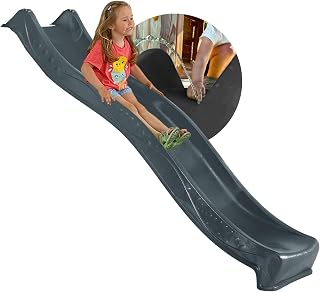 Children's Slide Outdoor Garden Play Equipment, Sturdy Water Slide for Children, Al…