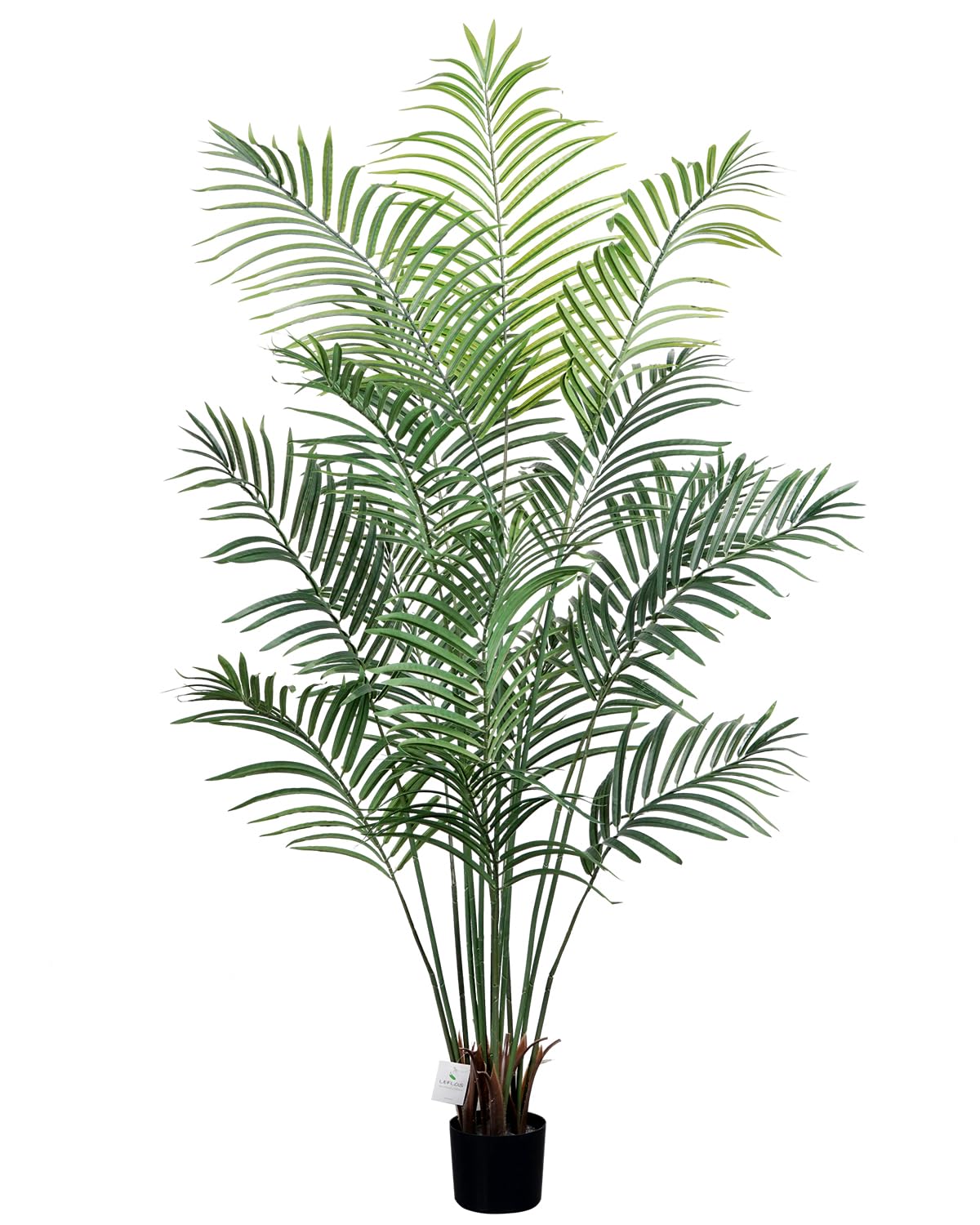 165 cm artificiale Palma di Dypsis Lutescens, solo pianta per interni, 15 tronchi staccabili, decorazioni per ufficio, negozio, appartamento e feste, 1 pezzo