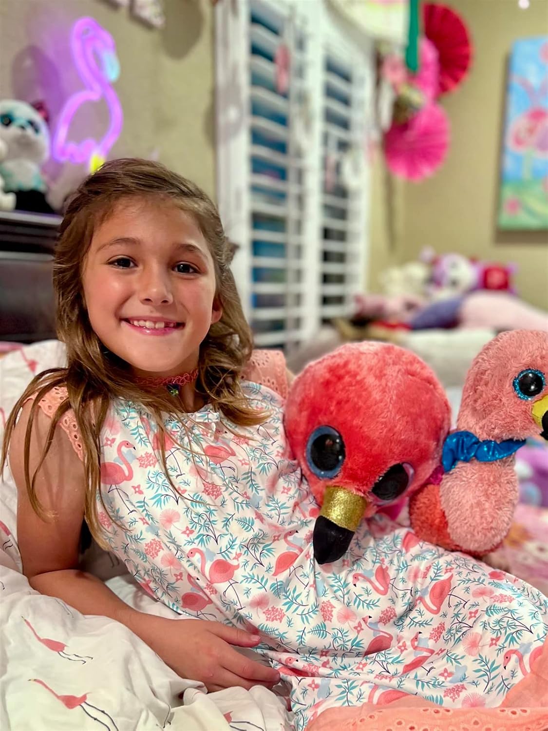 Vieille Girls Nightgowns Cute Princess Sleepwear Flutter Sleeve Pajamas Nightie Dress 5-12 Years - Image 4