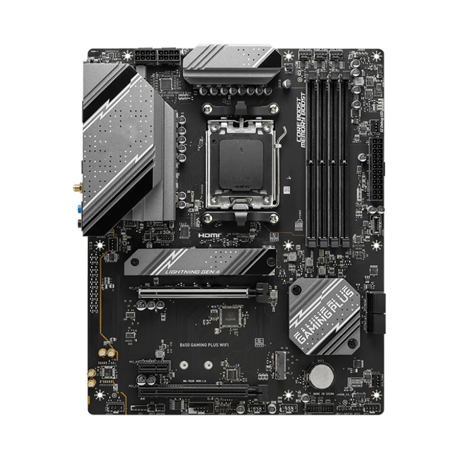 Carte Mere Carte mère Fit for MSI B650 Gaming Plus WiFi Compatible avec Ryzen 7 7800X3D 7600X R5 7500F CPU DDR5 7200 MHz NVME M.2 PCIe 4.0