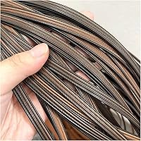 Vista 15 de Ratán plástico sintético, cuatro líneas que tejen material de ratán de plástico, material de reparación de mimbre, kit de reparación de muebles