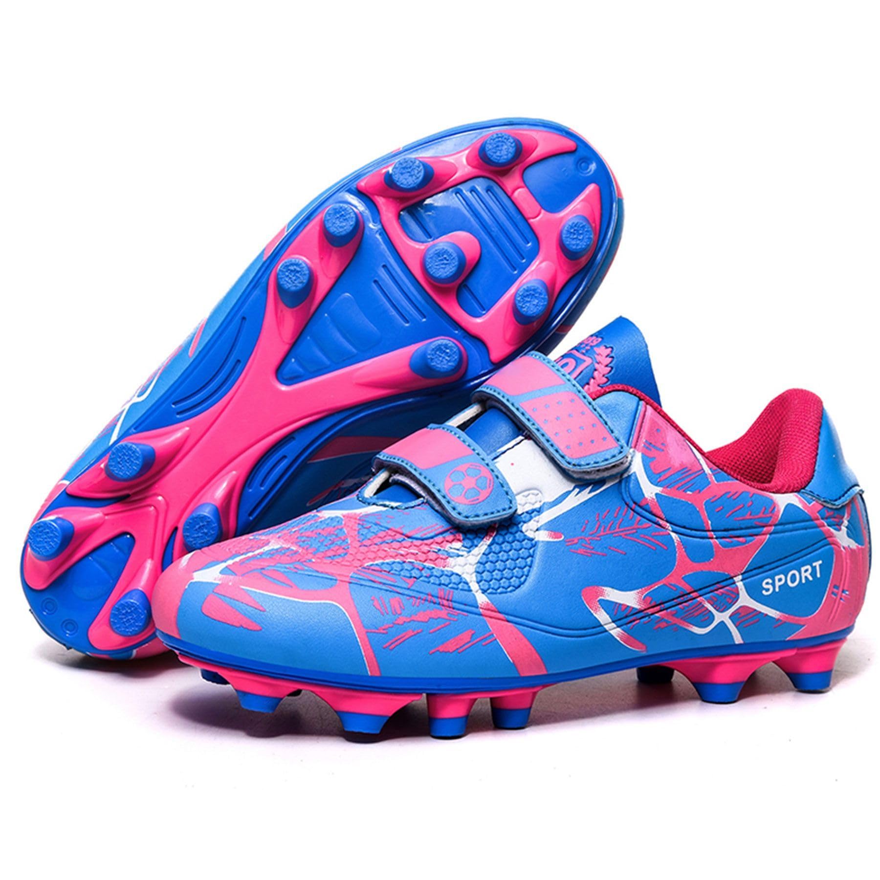 Sainilei Scarpe da Calcio Ragazzi FG/AG Professionale All'aperto Calcio da Scarpe Ragazzo TF Allenamento Bambini Teenage Spike
